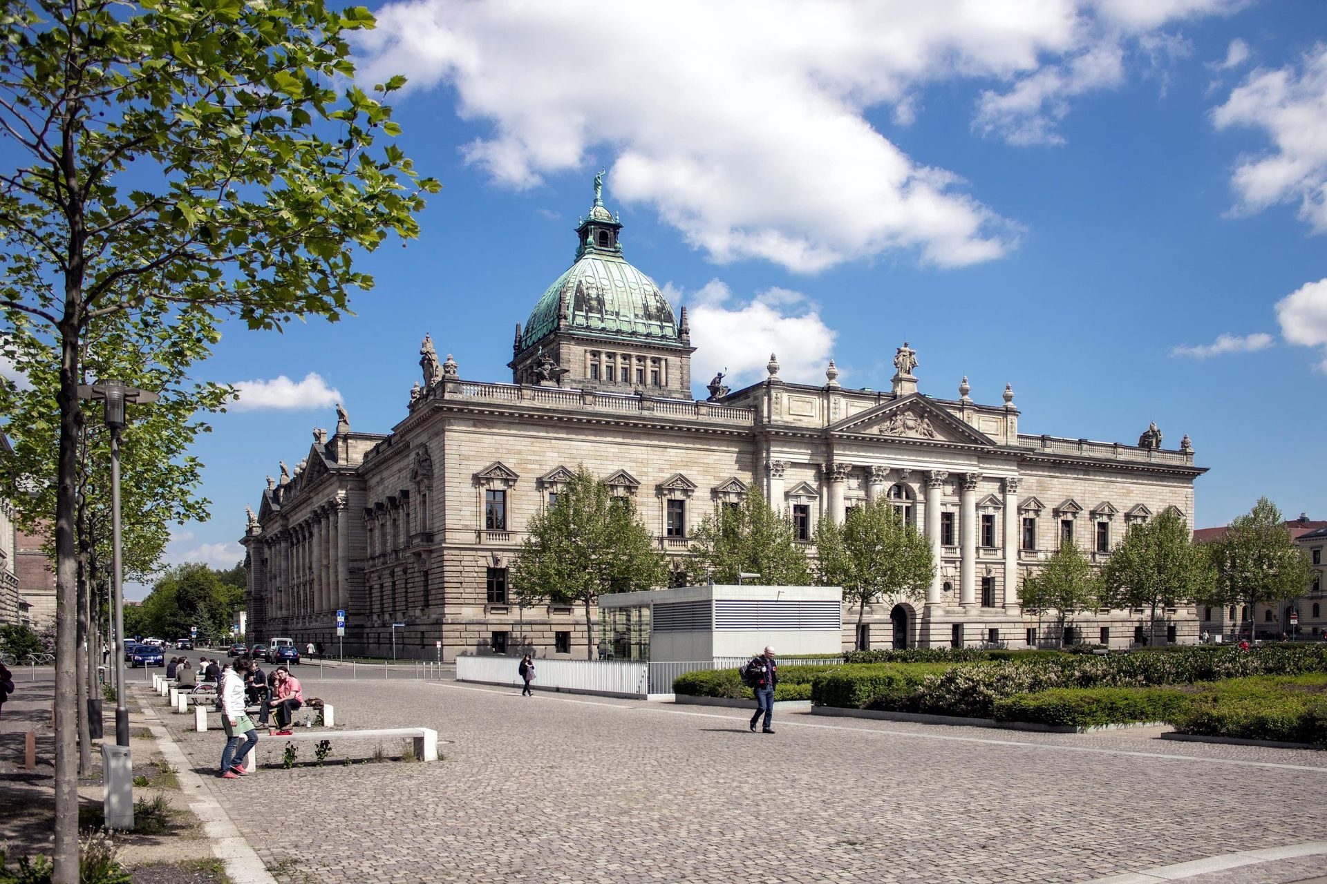 Historic courthouse-style building on a sunny day
